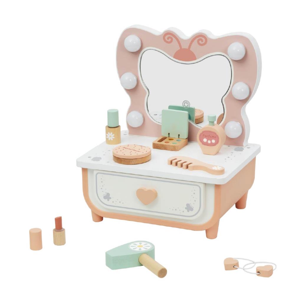 Kids Wooden Vanity Dressing Table Set